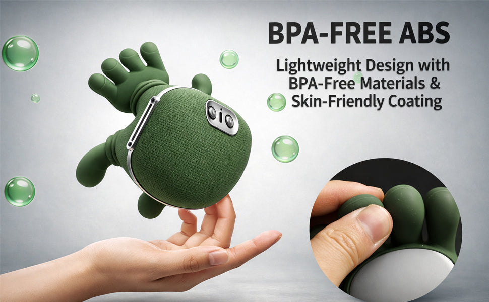 Shoulder and Neck Massager, Simulates a Real Palm Warm Massage for Comfort, Relaxing Muscle Tension (Green)
